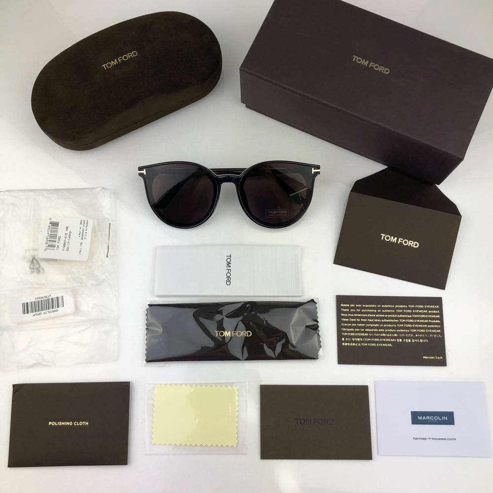 New TOM FORD Brown Rounded Sunglasses 807-K - Picture 2 of 16